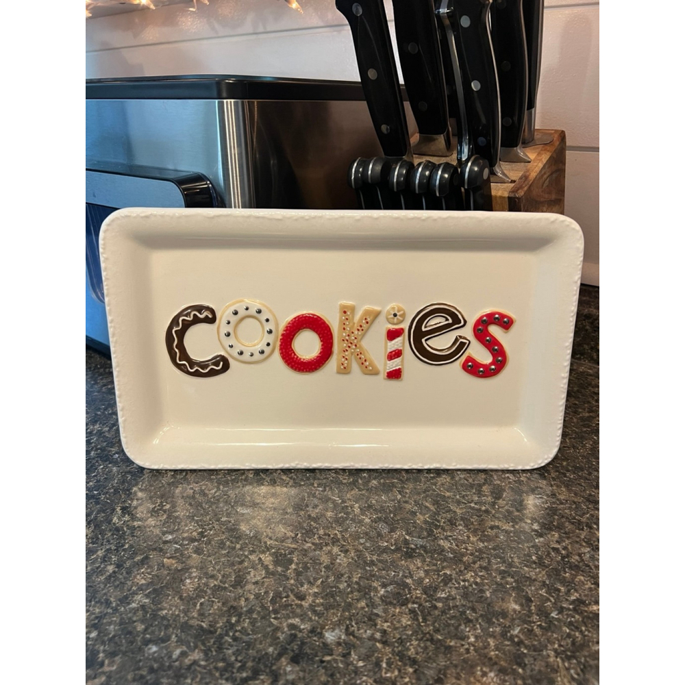 Hallmark Traveling Cookie Ceramic Tray